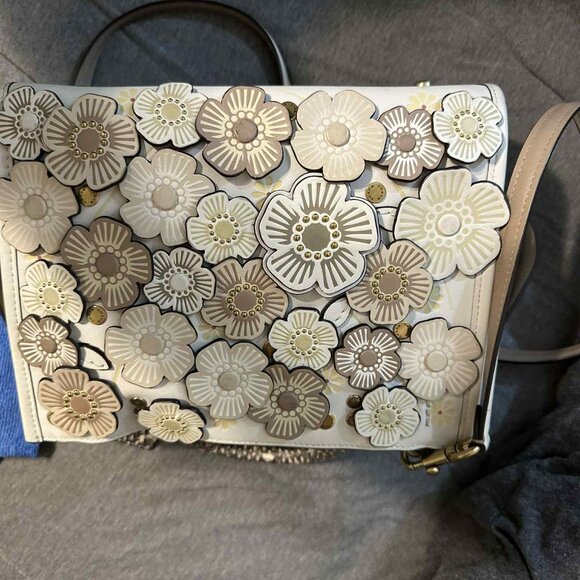 Coach Rogue Bag 25 In Colorblock With Tea Rose And Snakeskin Detail C8511 - Picture 1 of 12